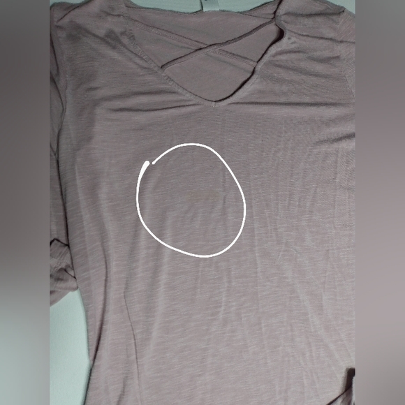 Old Navy Relaxe Luxe Relaxed Lace Up Tunic Top Sz Small in Plum Tonic - Picture 7 of 10